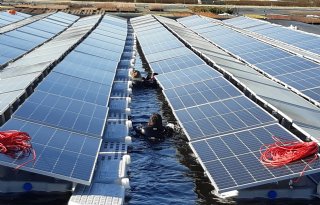 Brabantse primeur met zonnepark op waterbassin