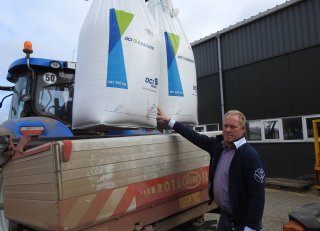 Afgifte aan bodem en opname door het gewas werken continu