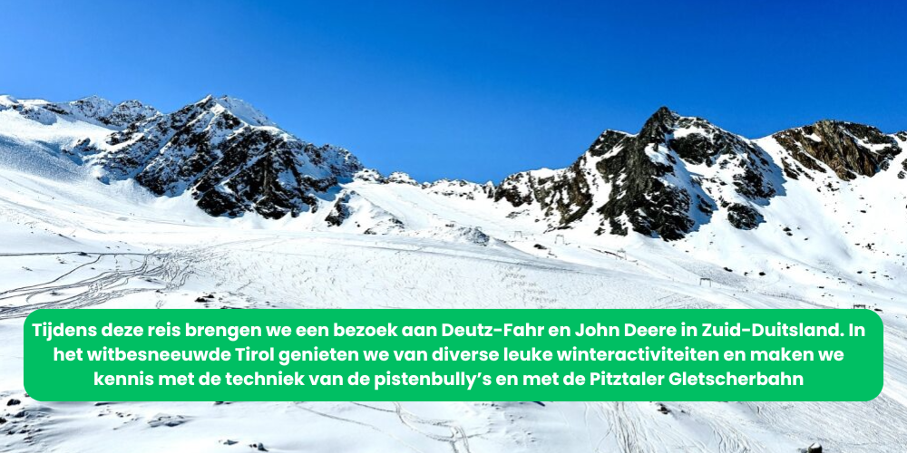 Trekker en techniek in de sneeuw